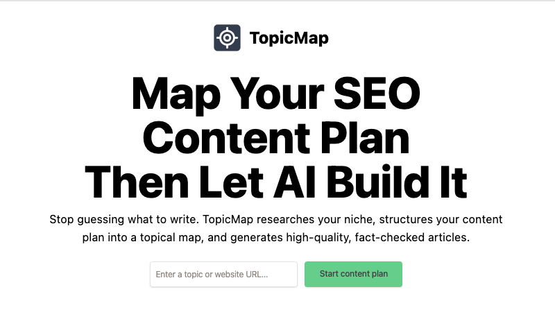 TopicMap website preview